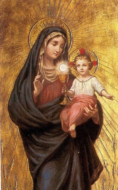 From Catholic creative on Instagram,  @pax.valerieShe has great work and the captions are lovely.