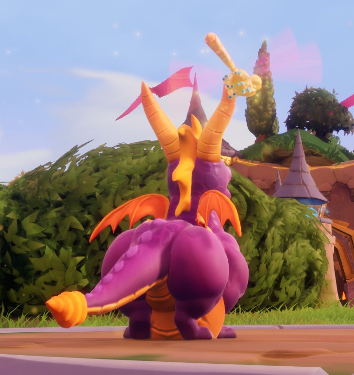 ...Haha I modded Spyro to be fat.