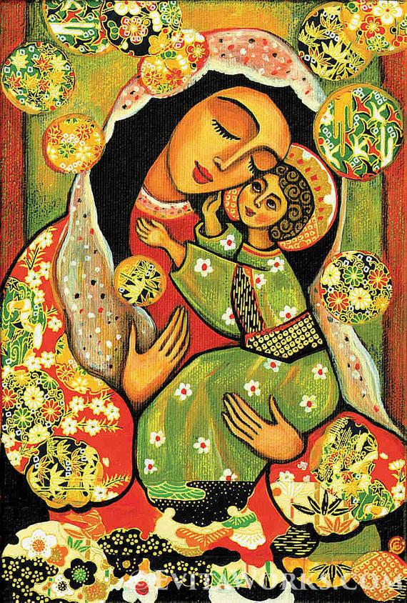 From Catholic creative on Instagram,  @pax.valerieShe has great work and the captions are lovely.