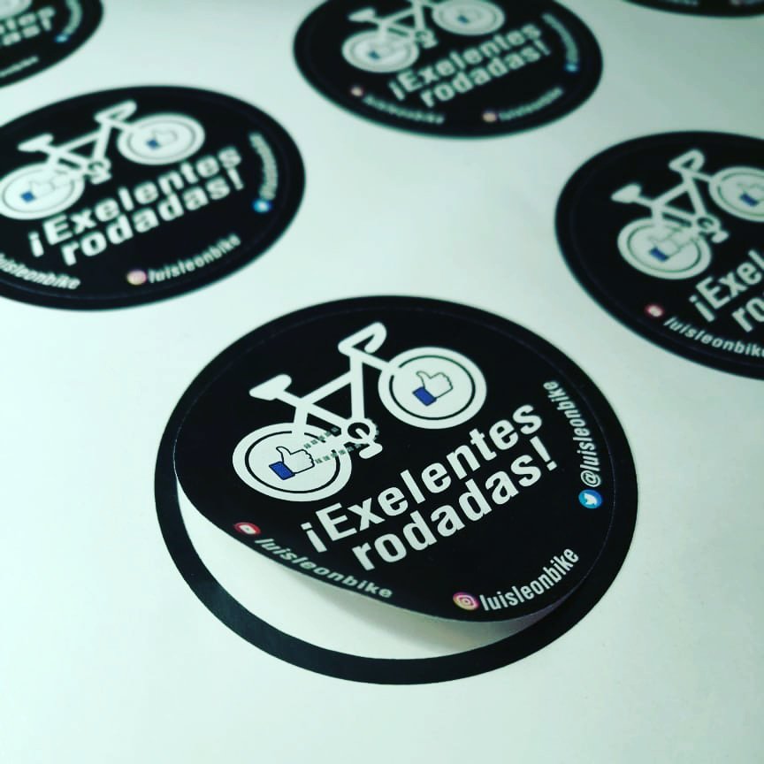 luisleonbike's tweet photo. Hoy toca #ExpoBici, si alguien anda por acá puedo darle su stiker de ¡Excelentes Rodadas!

Acá nos vemos! https://t.co/S8Wp3AAN6A