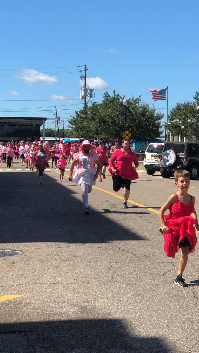 CityofGulfport's tweet photo. Pink tutus and tights flooded 14th Street for the Pink Dress Fun Run!

#GPTMS #BreastCancerAwareness https://t.co/rO2Vchujlc
