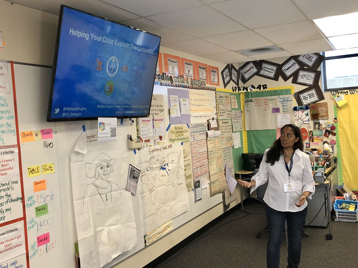 CVESDNews's tweet photo. What’s involved in’Helping Your Child Explore Their Interests”? @MelissaGHughes showed #CVESDParents ways to nurture student strengths and interest areas at today’s Parent Academy. https://t.co/nP1T9rA3D4