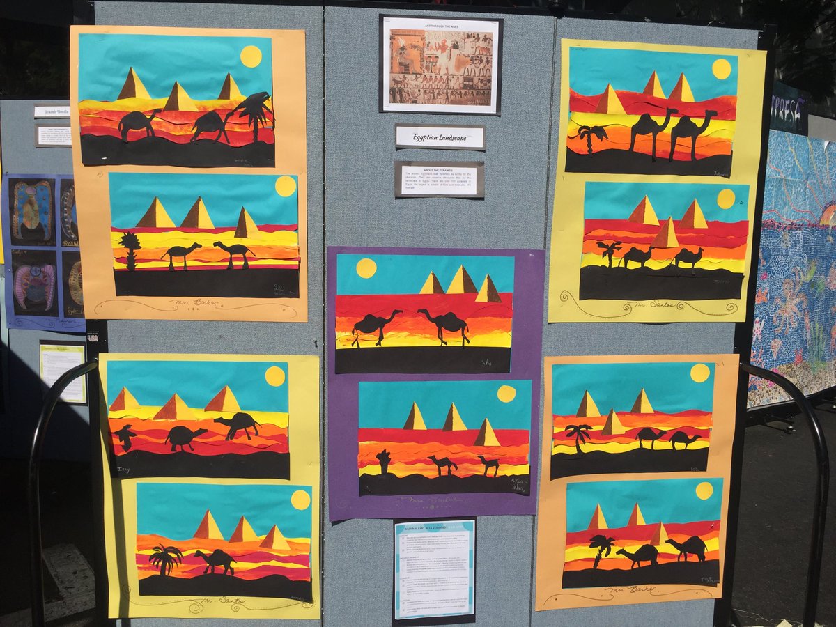 ⁦<a href="/MMMustangs/">Mission Meadows</a>⁩ students created beautiful Egyptian landscapes to share at the ⁦<a href="/VistaBlueprint/">Vista Unified</a>⁩ Vista Festival of the arts