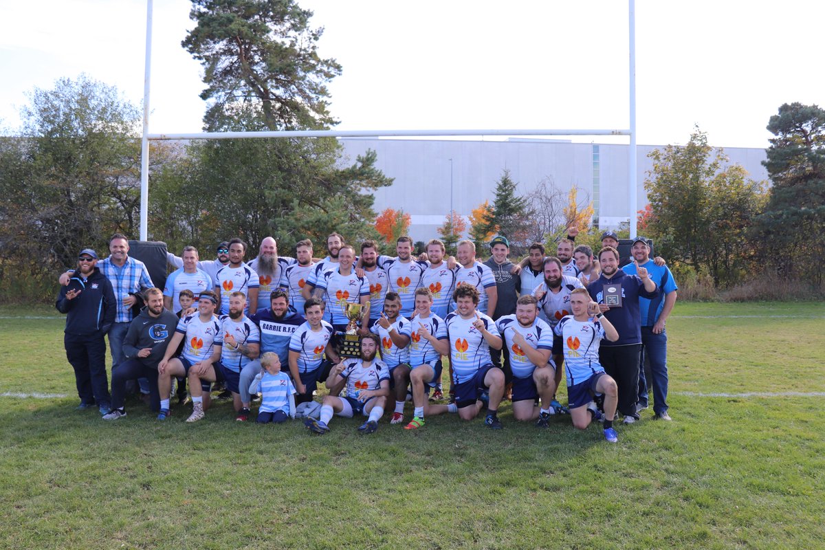 Congratulations to @BarrieRugbyClub on winning the 2019 Fall Cup! Barrie defeated the @crurugby68 29-24! Congratulations to both clubs on fantastic seasons!