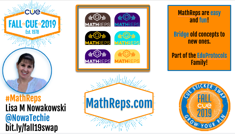 NowaTechie's tweet photo. Get there early! limited stickers. So many to choose from, too! #FallCUE #fallcue2019 #FallCUE19 #MathReps #WeAreCUE #EduProtocols https://t.co/PVZ6AfuZJ8
