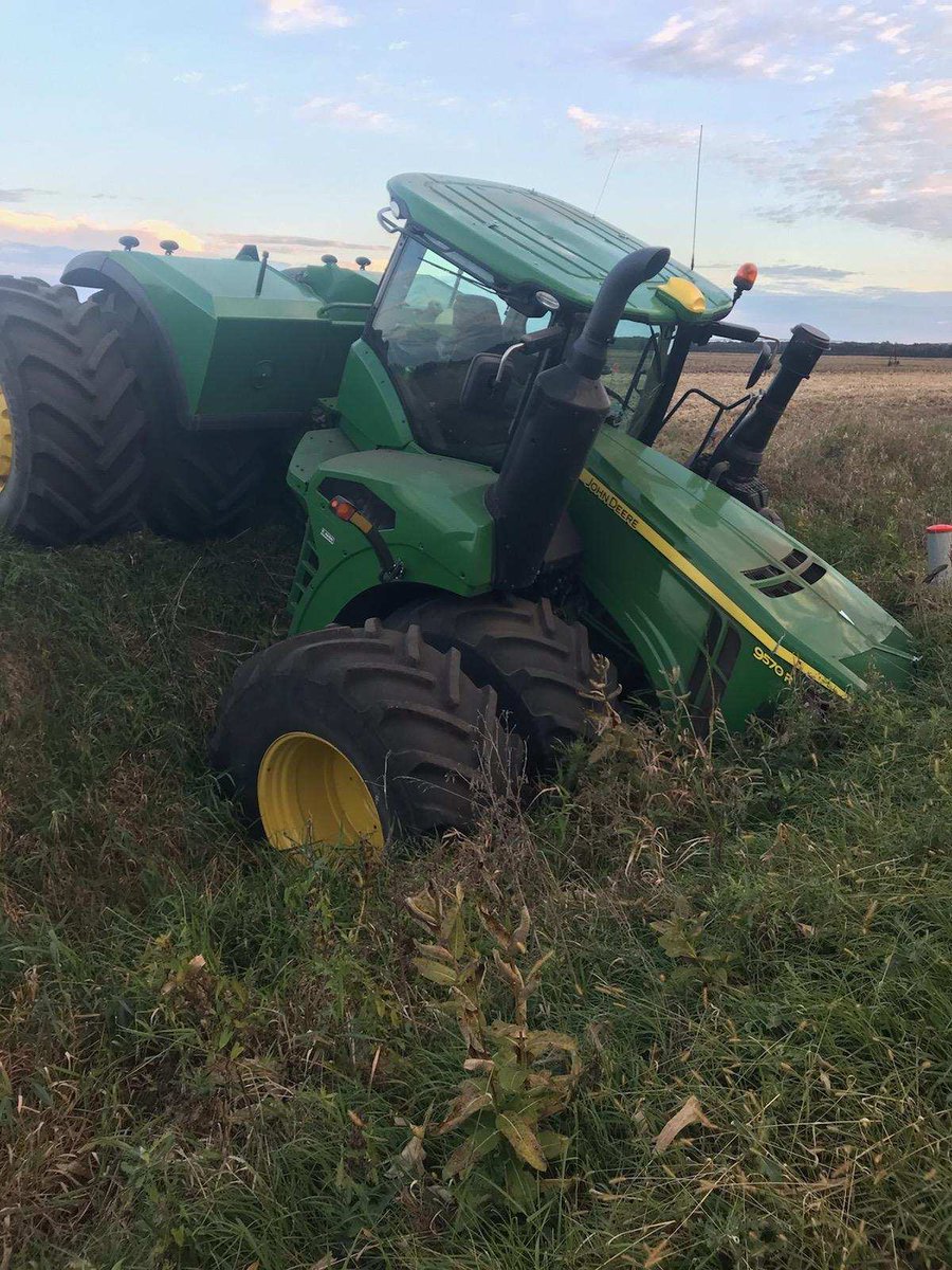 Somebody had a bad day. Ouch!  Just happened tonight east of town.