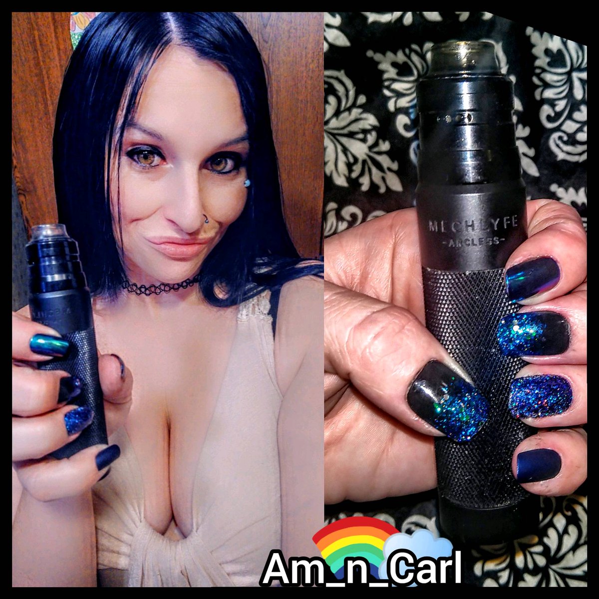 AmnCarl1's tweet photo. #VapeSelfie #HandCheck 
@unicornvapesinc #AxialRDA 
On my @mechlyfeofficial #ArclessMech 
Mmmm
What a wonderful setup it makes!

Ps. 
How do you like my
New nails &amp; hair?!?! #fogkrew #keepinitcloudy //See the original post,please click:https://t.co/ZbEhEbY0LK https://t.co/pROl9fxCyN