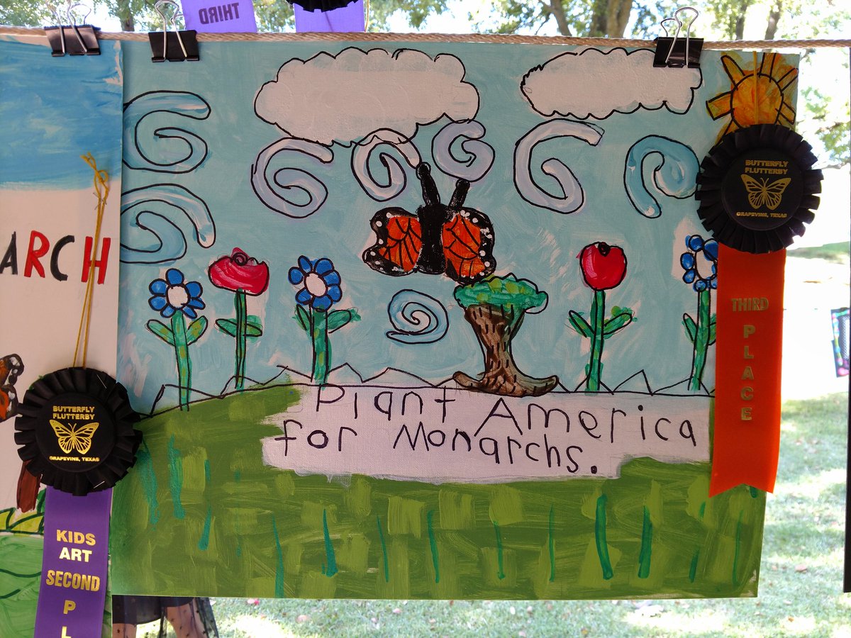 BellasArtesSLE's tweet photo. Proud of all who participated in & attended the 2019 Butterfly Flutterby Grapevine Botanical Garden. This year's SLE winners were 1st plc Jayleigh Bell, 2nd plc Ariana Linares, 3rd plc Ellie Marks, Honorable Mention Paityn Oxford #SLEXD #SLESpecials #SLEButterflyFlutterby https://t.co/hFv4jNwkue