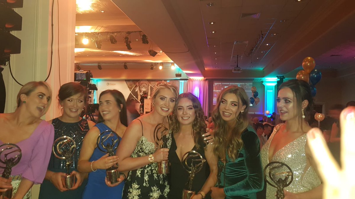Great night at the Soaring Stars Awards 2019. 7 awards for Westmeath Camogie 
Laura Doherty, Fiona Leavy, Muireann Scally, Mairead McCormack, Sheila McGrath, Megan Dowdall and of course Pamela Greville 🇱🇻🇱🇻🇱🇻🇱🇻 <a href="/OfficialCamogie/">The Camogie Association</a> @LibertyIRL