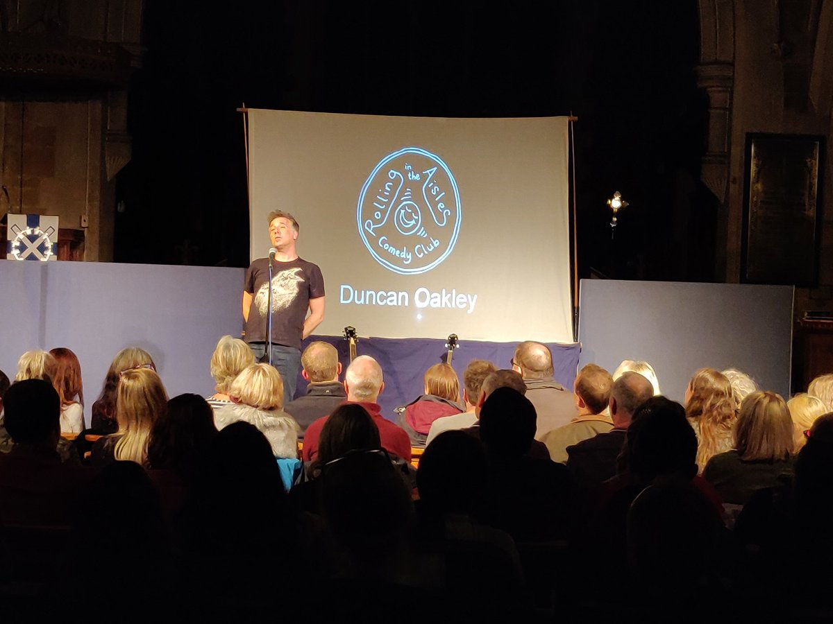Ketteringarts's tweet photo. The very funny and talented @duncanoakley @ketteringarts RITA COMEDY CLUB tonight! #armonicaardave #notintogeometry #drinkinginachurch #ketteringartscentre #ketteringcomedy https://t.co/QqZnpIvyoN