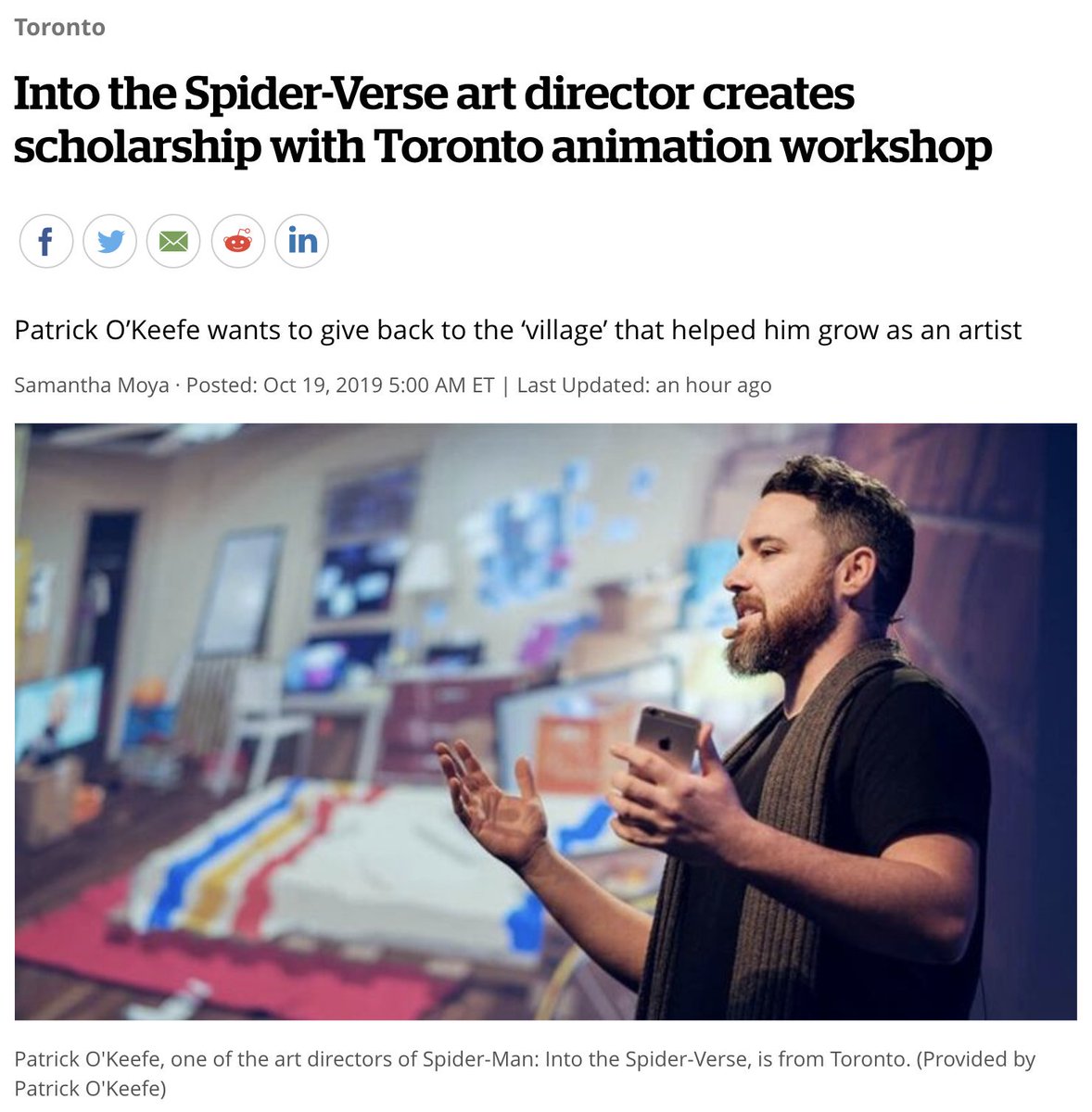APWdrawing's tweet photo. @okeefe_artist wants to give back to the village that helped him become an artist.  https://t.co/uLI725PJaR #opportunity #animation @APWdrawing https://t.co/WTa1fWlHU8