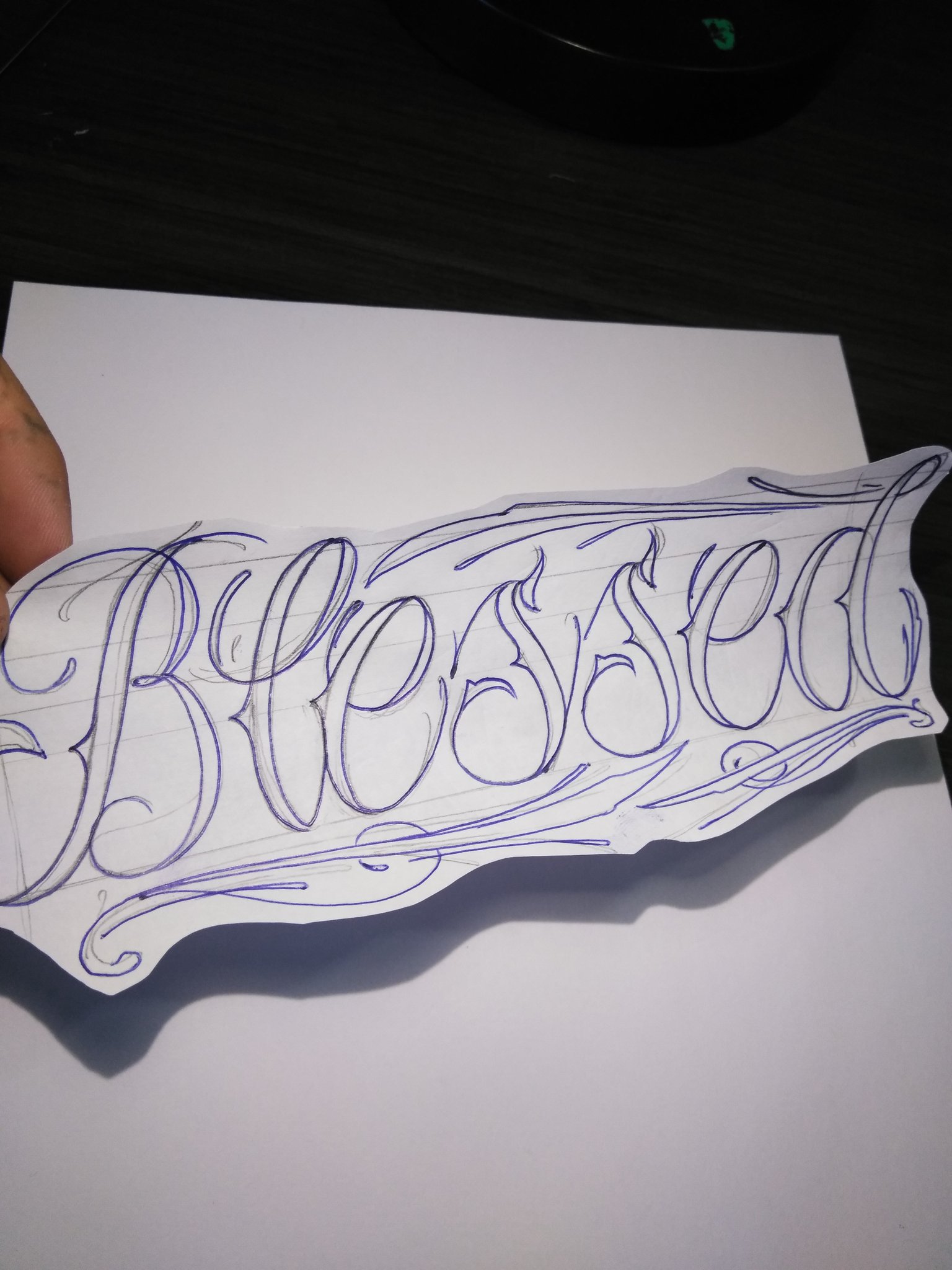 Done BLESSED FOREVER cursive font  ZHYtattooofficial  Facebook