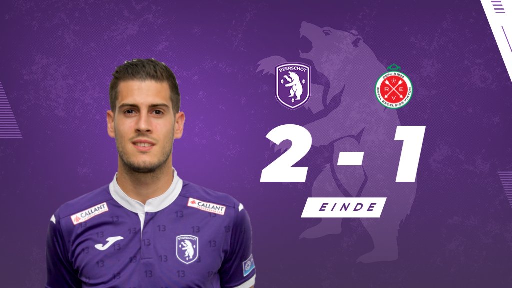 kbeerschotva's tweet photo. 90+4’ Einde van de wedstrijd. Onze Mannekes pakken tegen de leider op de vorige speeldag, Excelsior Virton, hun vierde thuiszege van het seizoen. Voor Beerschot scoorden Loris Brogno en Rapha Holzhauser. #weare13 #beevir #gohernan https://t.co/DVjFLZTwU0