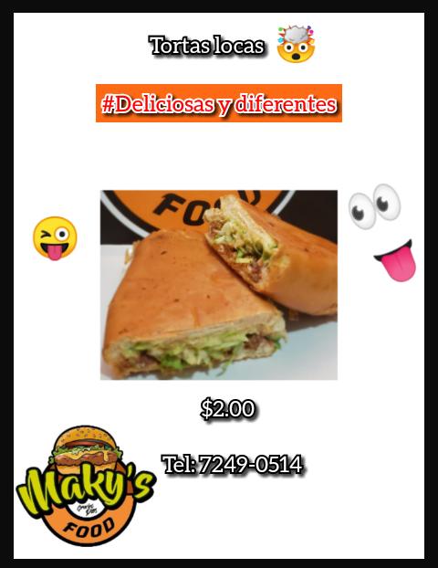 FoodMaky's tweet image. Prueba las nuevas y deliciosas tortas locas, a un precio accesible.🥰😋