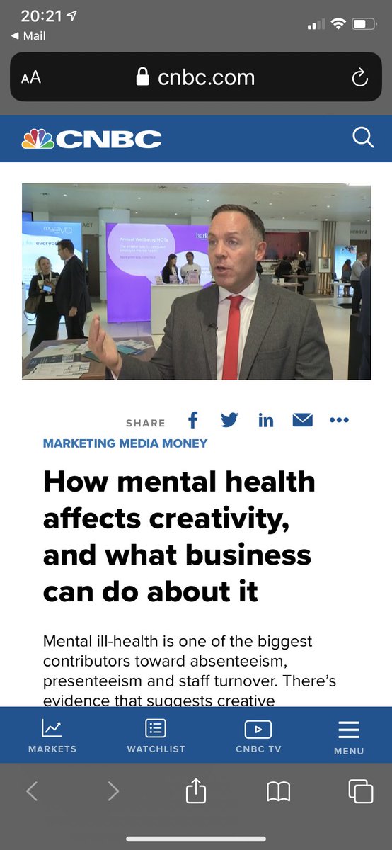 cnbc.com/video/2019/10/… #PositiveMentalHealth