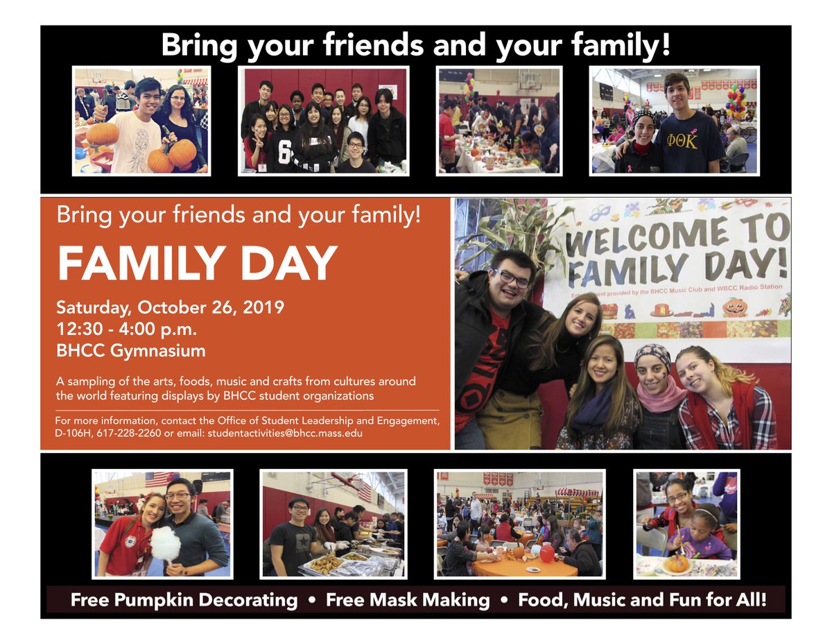 It’s coming... Join us NEXT SATURDAY for our  Annual Family Day! From 12:30-4, stop by the gym, and enjoy different cuisines, crafts, live music, and much more! #bhccpride #traditions #annualcelebration 🍁🌾