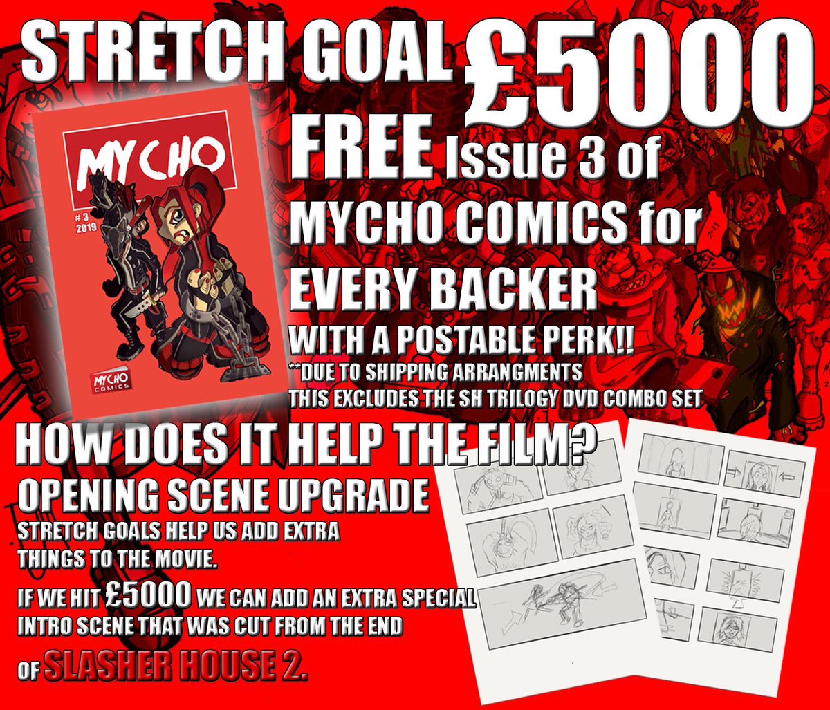 rogersphilip101's tweet photo. The #Kickstarter for #SlasherHouse3 ends tomorrow
Pledge now & help #Mycho reach that final ‘Stretch Goal’
https://t.co/YY8pzcM4gA
From Writer/Director
@mjdixonmycho
Producer
@AnnaMycho
#Mycho15 @slasherhouse #Mycho
#SpreadtheHorror #ShareTheHorror #promotehorror #Red https://t.co/rhKhA5bF0P