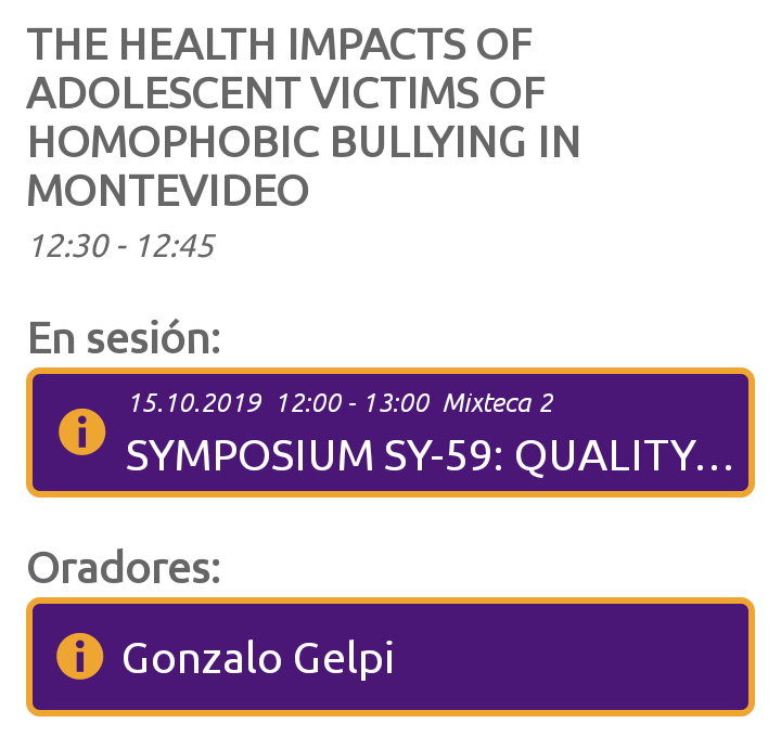 escandalamx's tweet photo. En el 24 Congreso de #SaludSexual #WAS19 Se habló sobre ¿Cuáles son los impactos en la salud que presentan los adolescentes que sufren bullying homofóbico en Montevideo, 🇺🇾?
https://t.co/duq1Jk47w0 https://t.co/badjQeZtVc