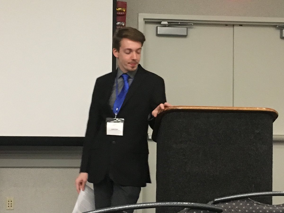 Senior undergraduate tutor Joe Rose presents his research on creative writing’s relationship to the writing center. #iwcancptw19P11