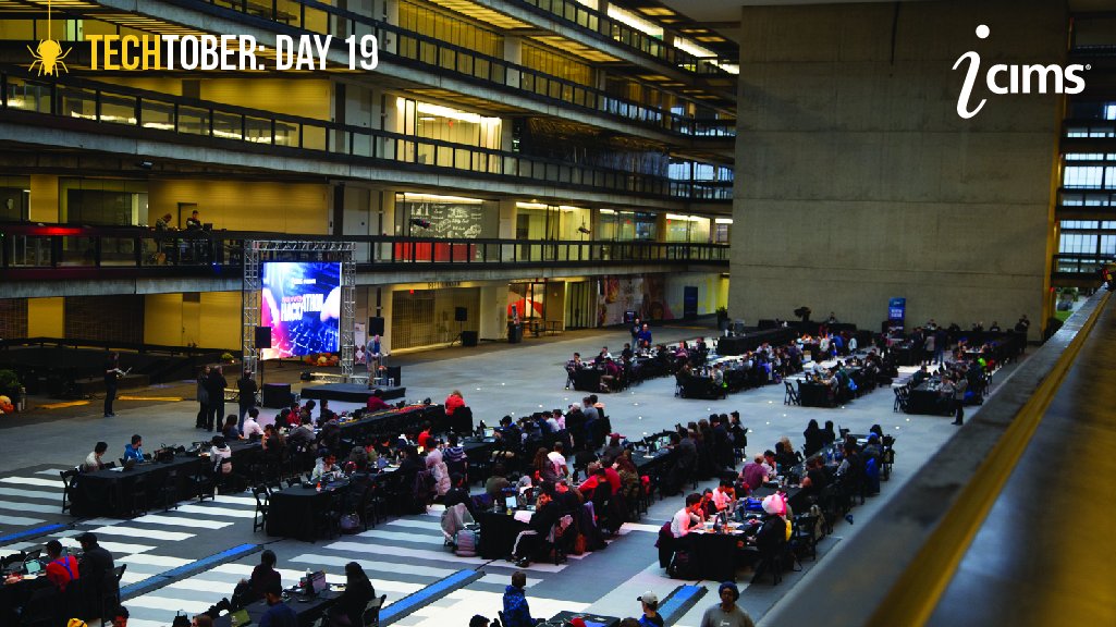 iCIMS's tweet photo. Did you know Bell Works (formerly Bell Labs) was the birthplace for commercial Cellular Network and the modern-day Digital Cell Phone? Last, we hosted a Hackathon to honor and celebrate the innovation that took place in our historic home. #31DaysofTechtober #iNSIDEiCIMS https://t.co/mnOJD415RI