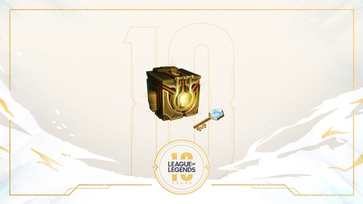 LeagueOfLegends's tweet photo. Day 3 Anniversary Gift
Masterwork Chest and Hextech Key! https://t.co/7eTQiMH0Wo