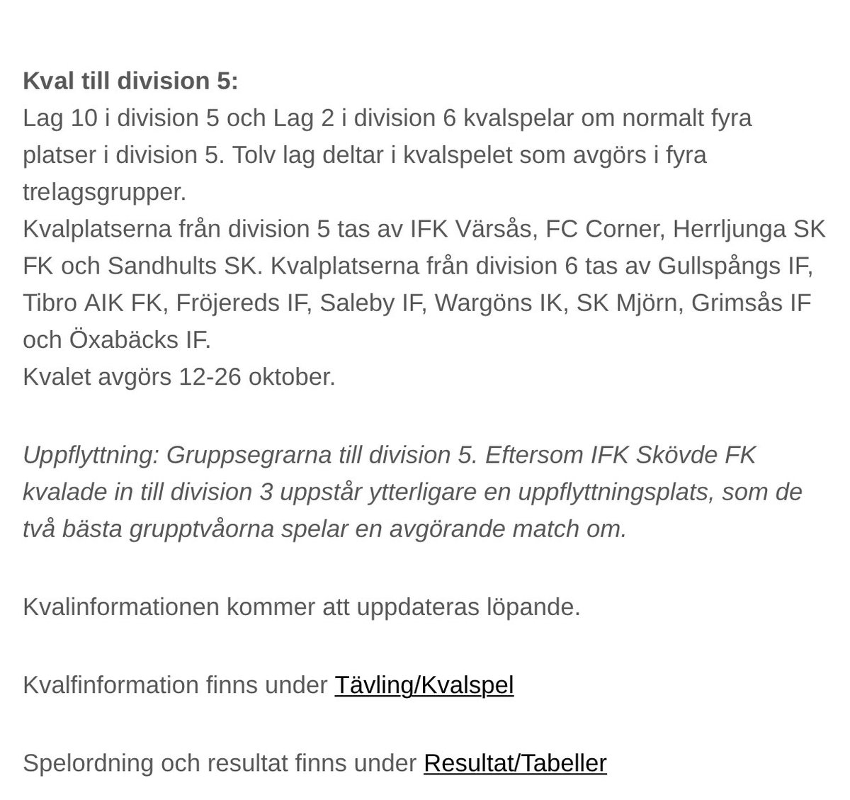 Efter helgens resultat: