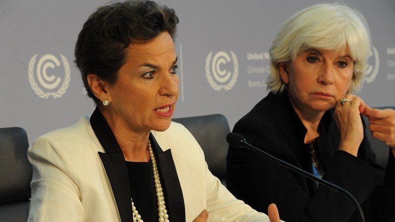 9) She's also one of the co-authors of the Paris Accord, along with Christiana Figueres, whom we recall as stating:The Paris Accord will be legally binding and will cost $1T/year.Capitalism and Democracy need to be replaced.Figueres and Tubiana are pictured together here.