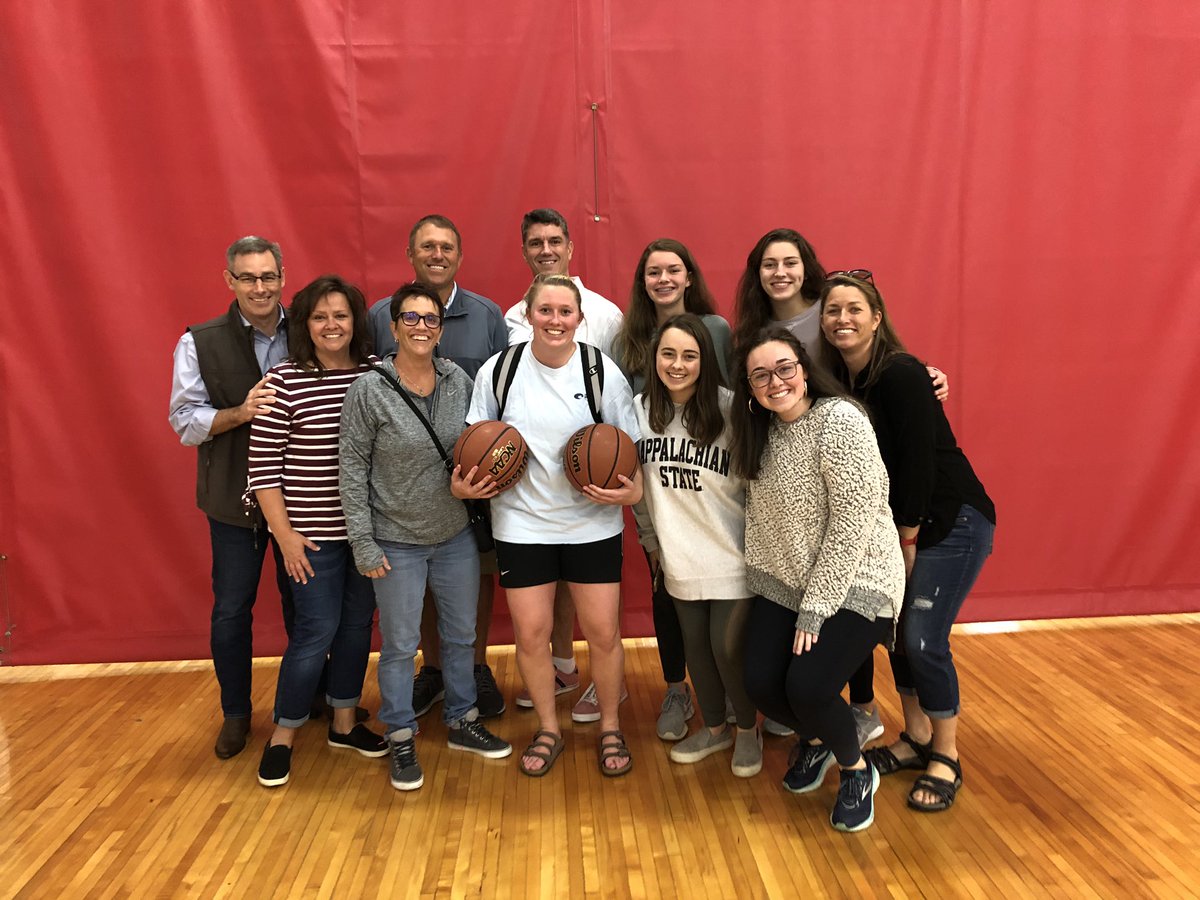 grayboone's tweet image. Mia’s family fan club showed up at State today to watch her UNCW team play.