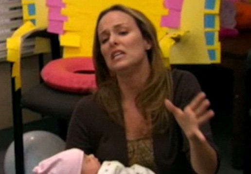 BevoKevo's tweet photo. Kylie singing to Stormi has the same energy as Jan singing to Astrid in The Office #riseandshine https://t.co/Z632IbKzdl