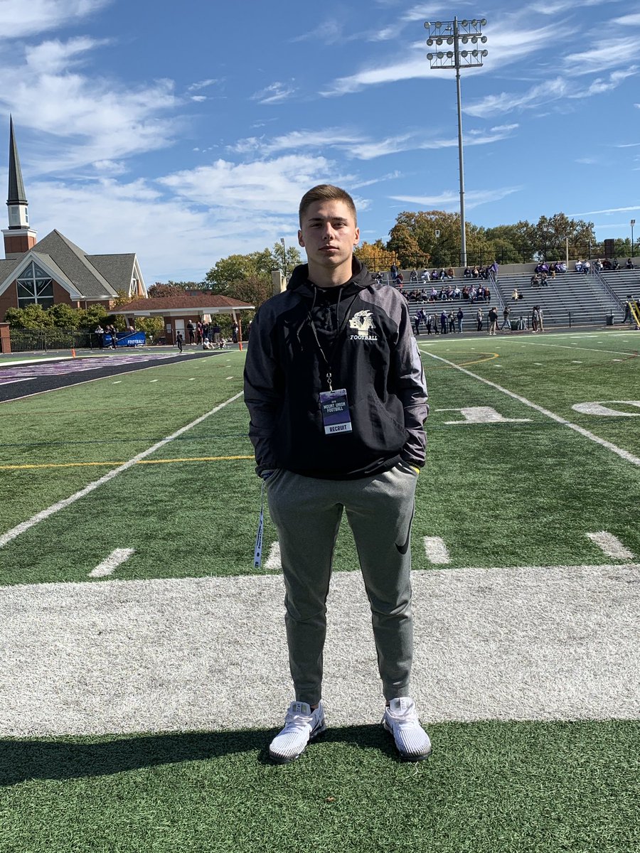 Had a great time in Alliance today at the Mount Union game! Thanks to @vkehres @CKappas and @KevMcLane21for having me. Great seeing my brother in action. @BVAFootball #MountUp #GodFamilyFootball ⚔️‼️