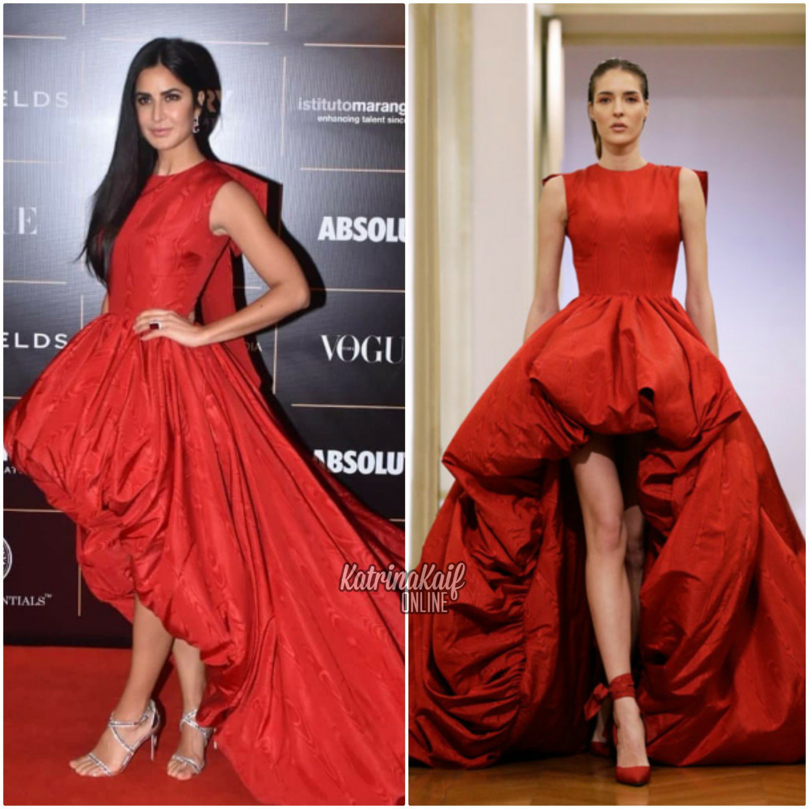 Katrina Kaif- Zee Cine Awards 2019 | Party wear gown, Pakistani lehenga,  Gowns