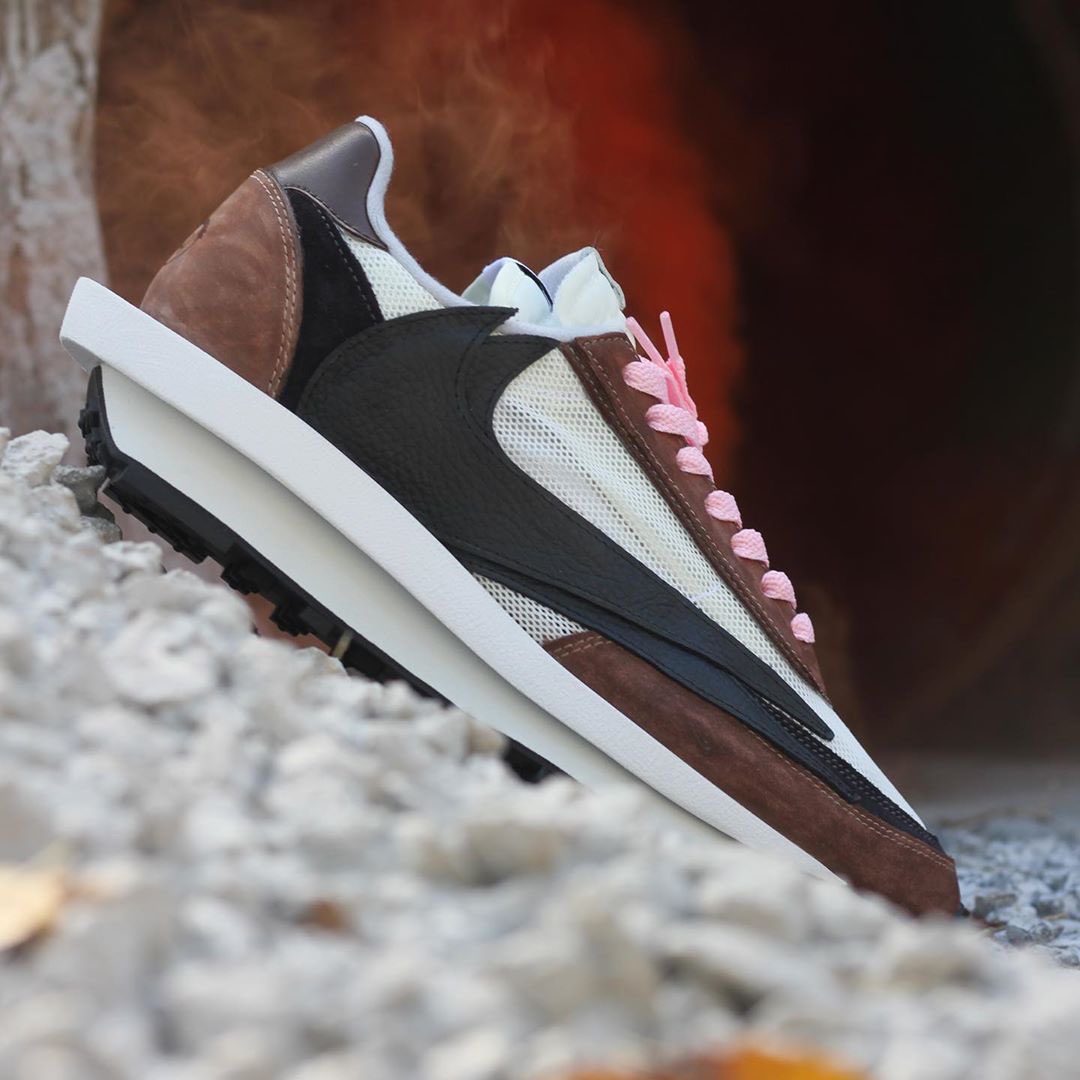 ComplexSneakers's tweet photo. .@trvisXX meets Sacai. Who’d cop this hybrid by @KennethCCustoms? https://t.co/i30cdUjyxf