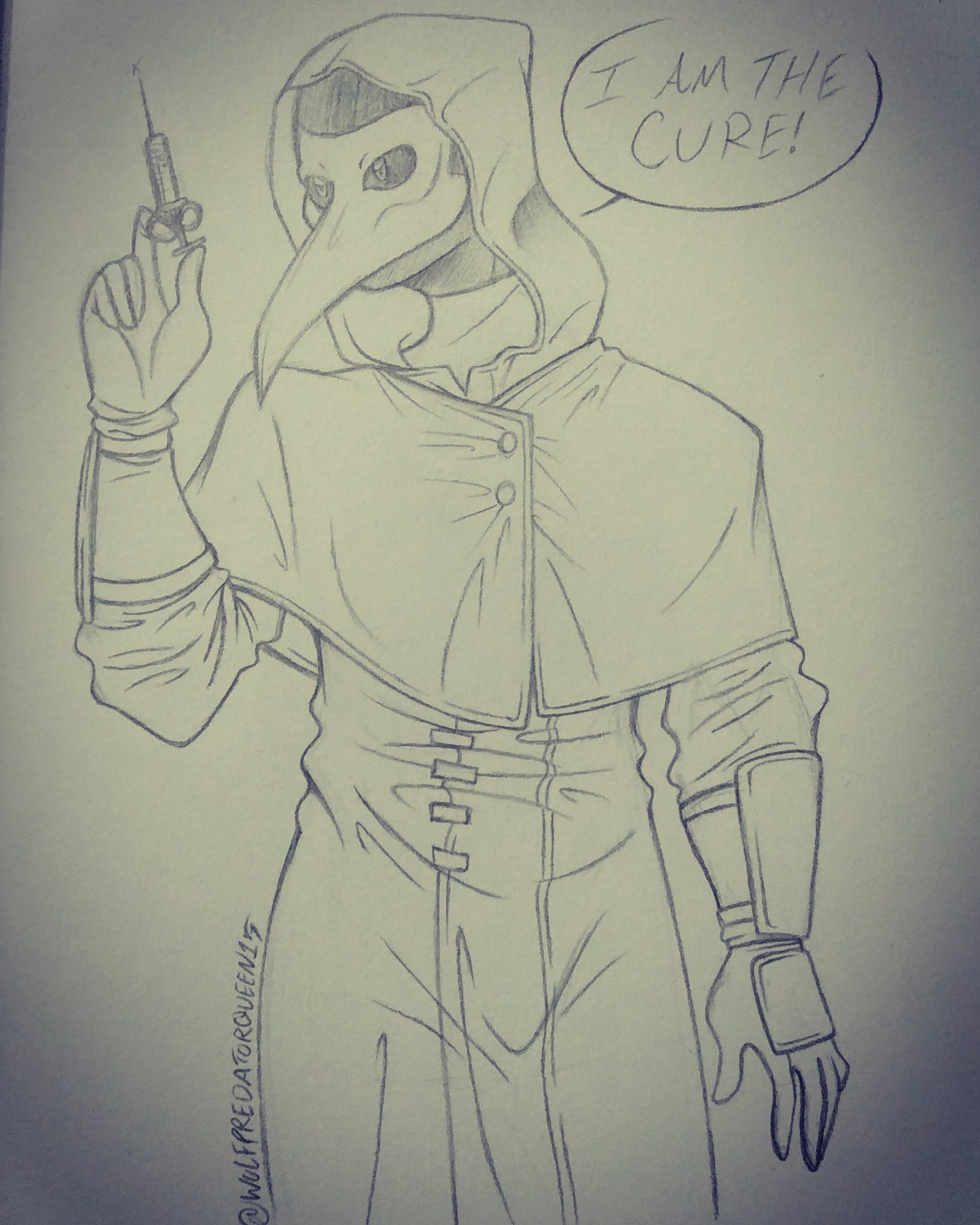 “SCP fan art of one of my favorite SCPs, SCP-049 the plague daddy lol. 