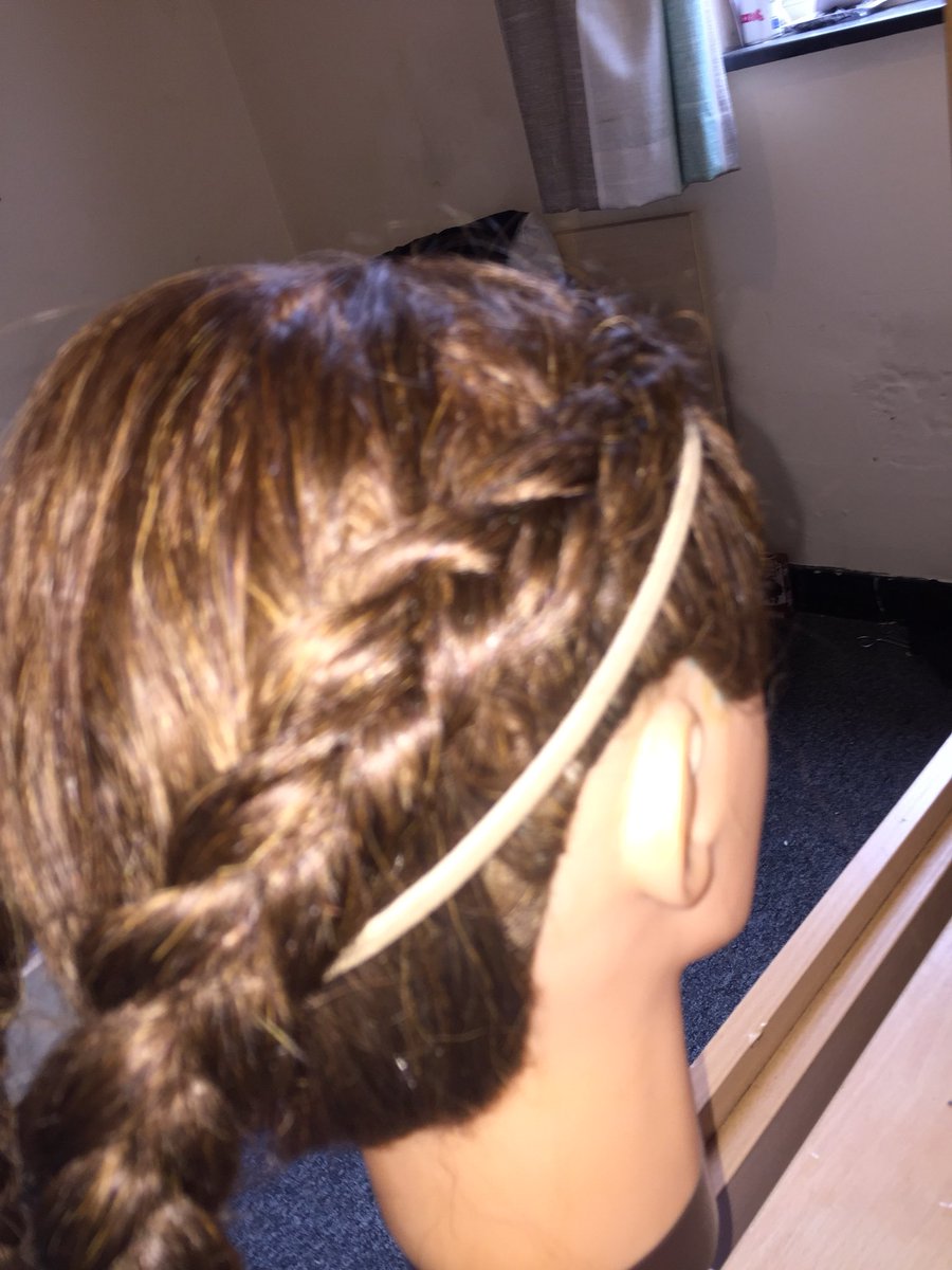 Getting better at me Dutch plait just ordered myself some curling tongs and a blow dryer to practice at home can’t wait <a href="/BlackburnBarber/">Lee</a> <a href="/bbcollege/">Blackburn College</a>