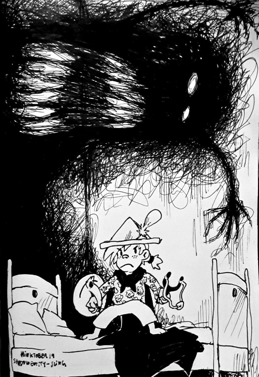 TarteTatinMJ's tweet photo. #Inktober 19 : Shadow entity - Sling
Pas le time pour celui-ci !
#shadowentity #sling #inktober2019 #obscureinkquel #ink #art https://t.co/pfu5tZR5Cg