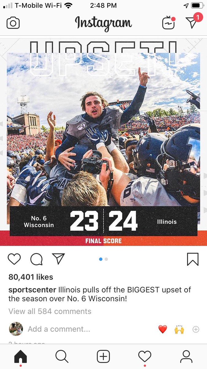 Well... it’s about time, ILLINI!  Great to see this win over #6 Wisconsin today!