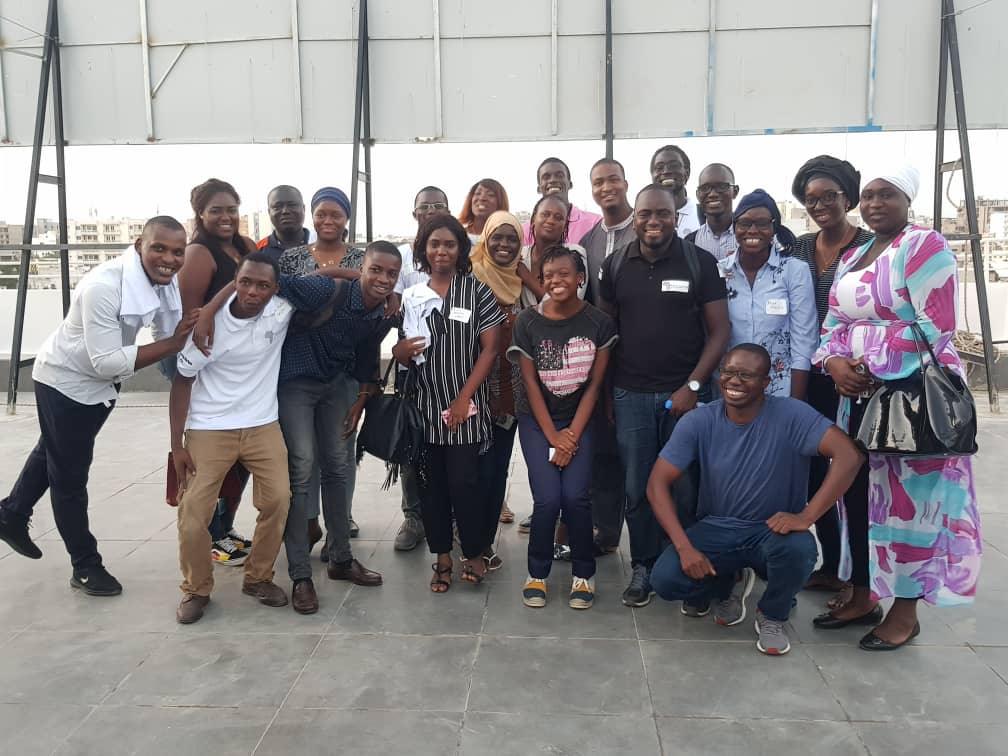 papegahnba's tweet photo. An amazing day i had with 30 social Innovators during the @AFRICTIVISTES workshop on Civic Engagement and Social Initiatives. I spent the whole day with these folks and enjoyed the sharing moments that we had. #SunuWorkshop #CivicEngagement #SocialInitiatives https://t.co/2uehPeD56H