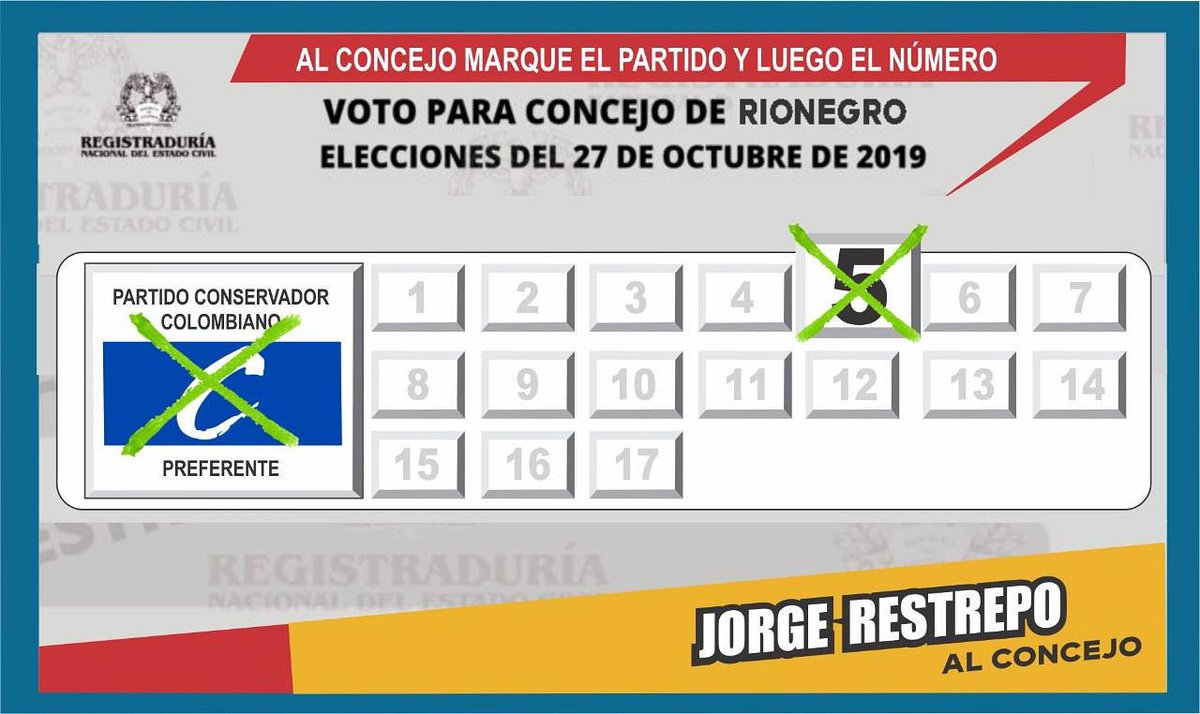 JORGERESTREPOZ's tweet photo. #JorgeRestrepo candidato al Concejo de Rionegro C-5⃣ 

Amigos y simpatizantes, los espero hoy al cierre de campaña de nuestro candidato a la Alcaldía de Rionegro, @Rodrigohal 

Los esperamos.

C-5 Jorge Restrepo Experiencia y Conocimiento https://t.co/6TjidzaojY