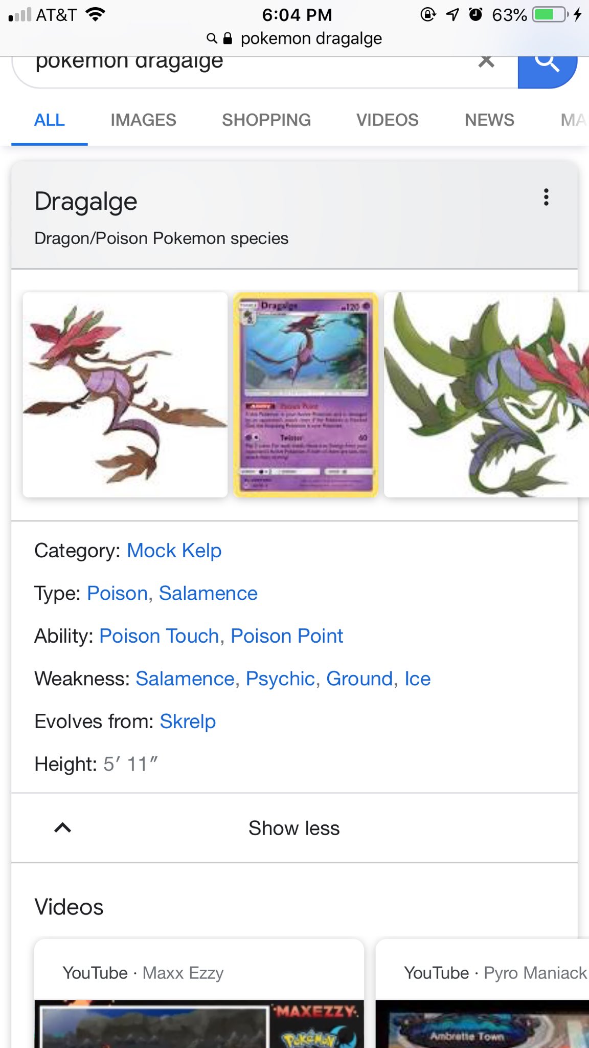 Search up any Pokemon that is a Dragon type on Google - apparently they  aren't dragon types but instead Salamence types how would one go about  fixing this? - 9GAG