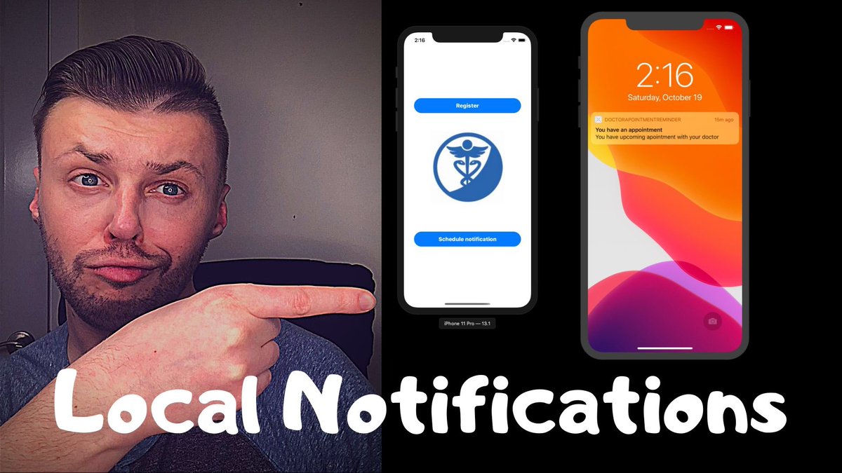 eugeneiosdev's tweet image. Local notifications in #ios are quite handy. It’s an easy way to stay engage with your users. In this video I walk through the basic configuration how to set up #LocalNotifications for your app. You can certainly add more complexity to it! youtu.be/hTW5gbWjqQw