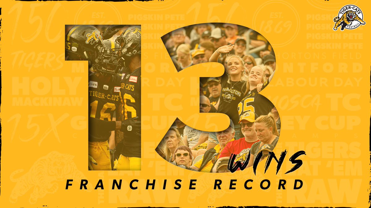 Re-writing the history books!

A special moment for this franchise, this team and these fans.

#Ticats | #CFL