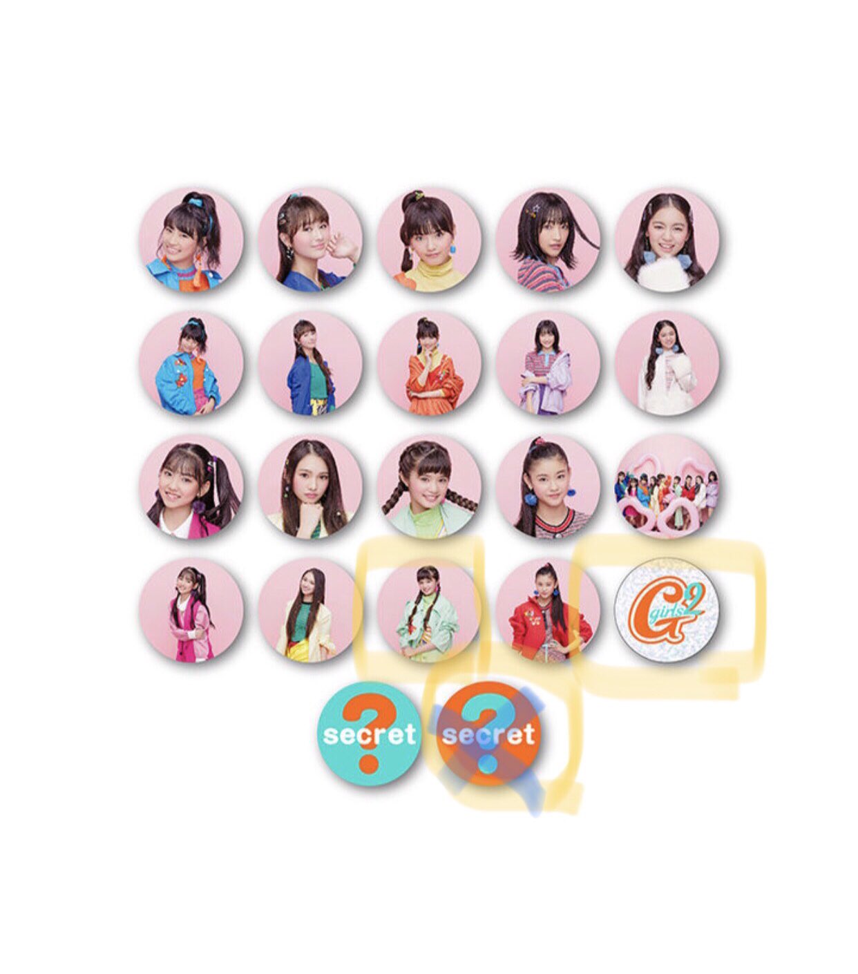 Girls2 缶バッチ キーホルダー ミニアクスタ 他セット 増田來亜