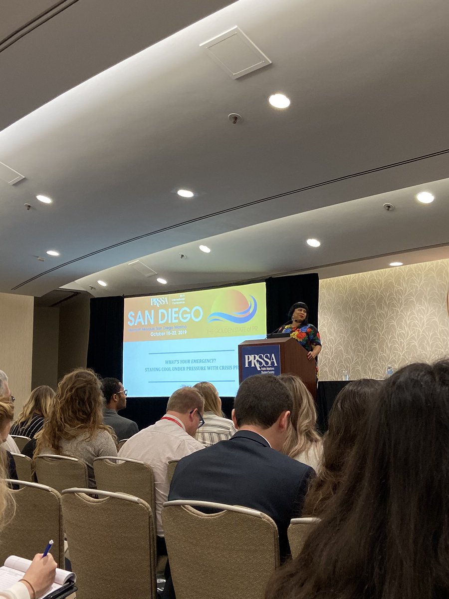 Last of the day! Holly Baird of Sitrick and Company talks managing the pressures of crisis communication and balancing ethics. “As PR professionals, we are carriers of the truth. We are not the judge and jury.”