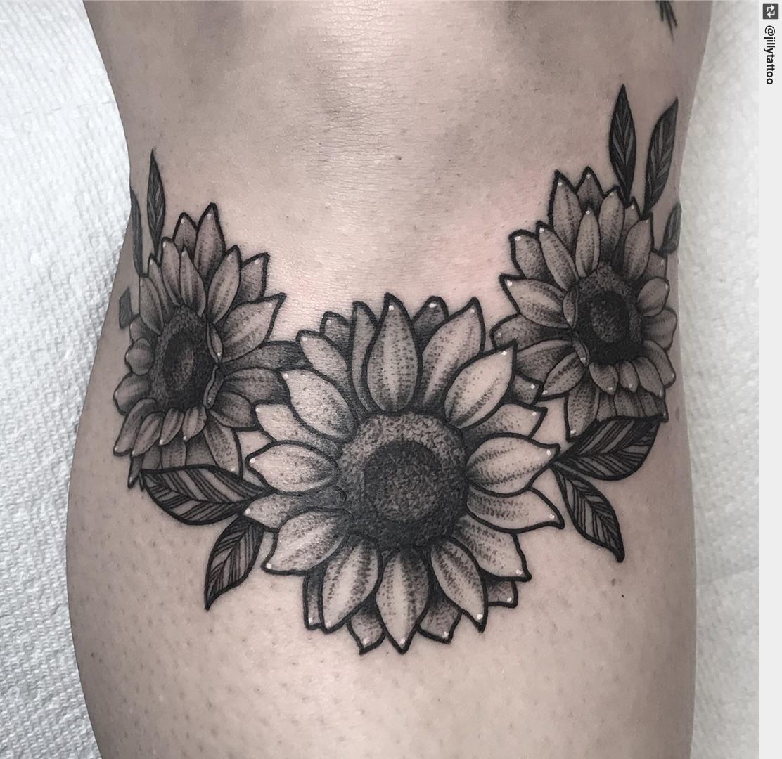 Sunflower Tattoo  Etsy Ireland