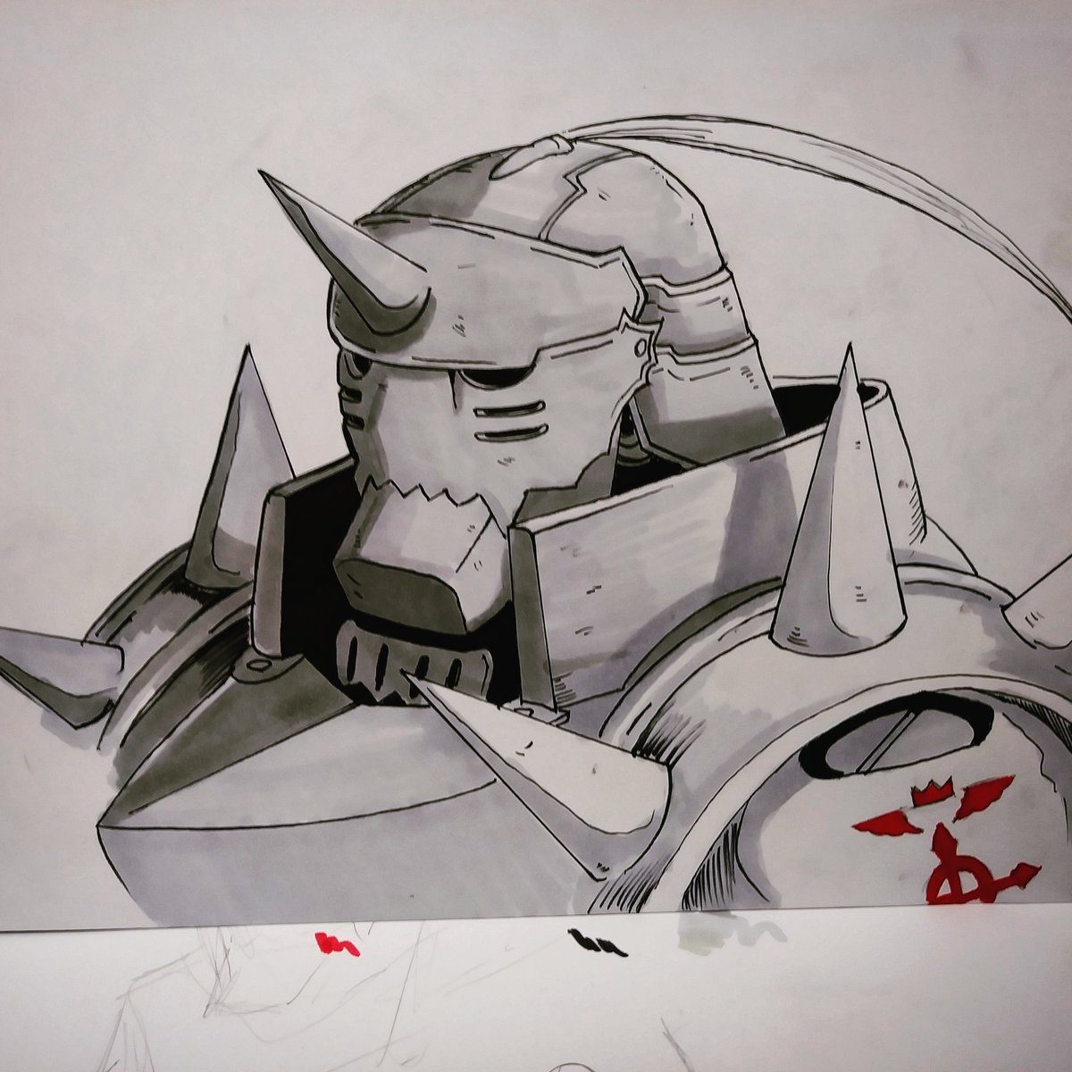Inktober Day# 19: Alphonse Elric (Armor)FMA is the best! 