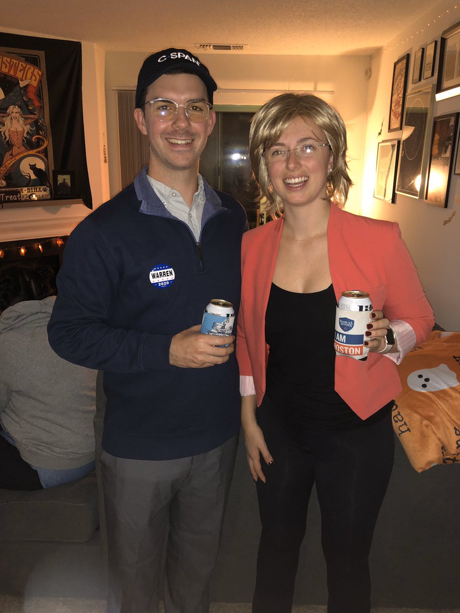 s_nylen's tweet image. My boyfriend and I decided to be @ewarren and Bruce Mann this Halloween season. #ElizabethWarrenHasAPlanFor @LaneHorter