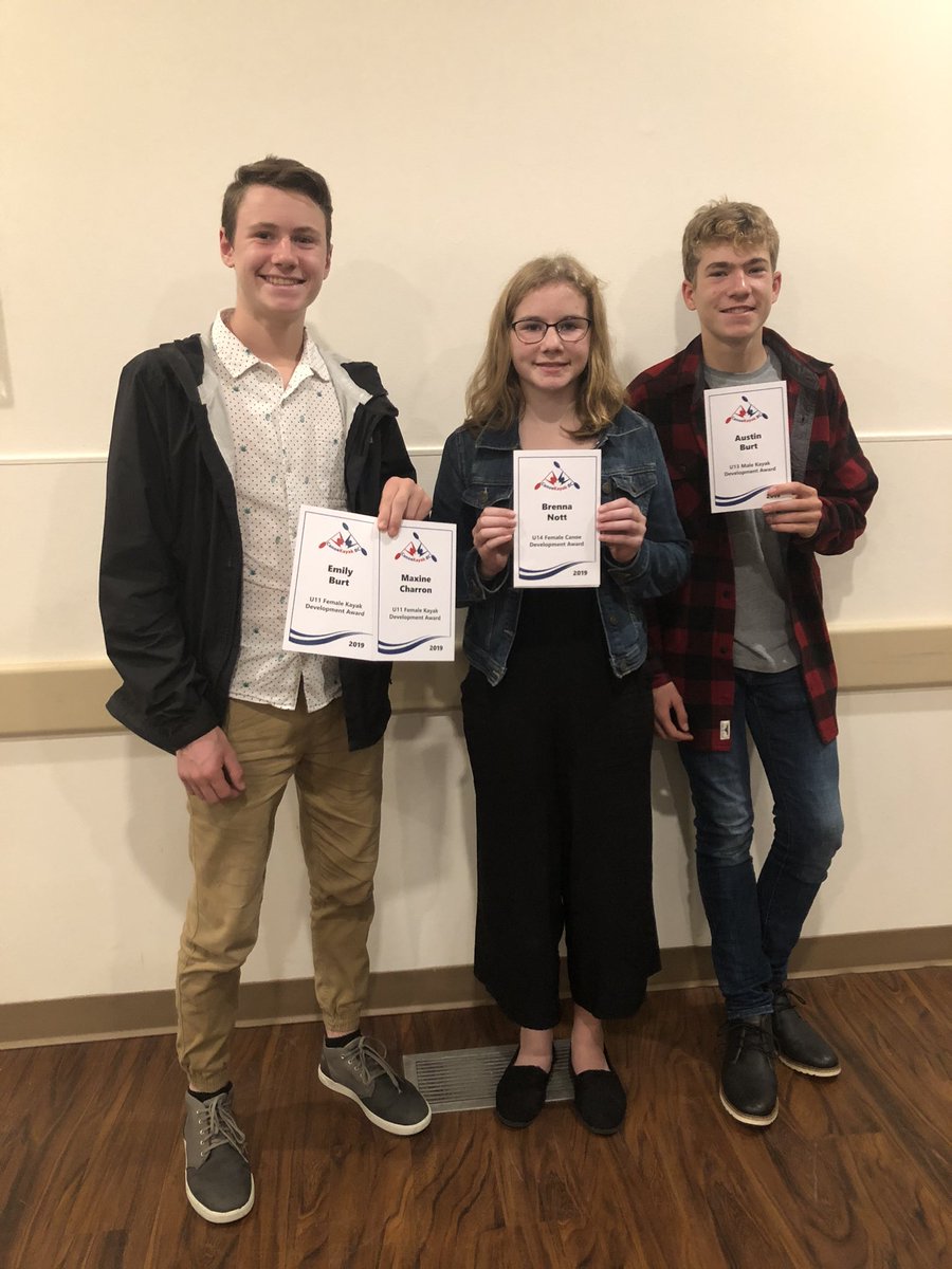 PembertonCanoe's tweet photo. Super proud of all our PCA Sprint athletes for a great season. Landon, Kieran &amp; Brenna have been at the Fall Training Camp. Tonight we were at the CKBC Awards Celebration where Brenna, Austin, Emily &amp; Maxine received Sprint Development Awards! Well Done!! #wepaddlepemberton https://t.co/pBLg8LiCCU