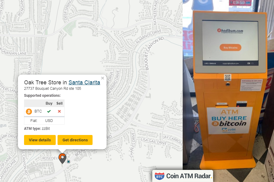 CoinATMRadar's tweet photo. Latest installed #zzBit #bitcoin machine at Oak Tree Store in #SantaClarita πΊπΈ. Operated by #HODLBum. Supported coins: #BTC
https://t.co/ci58jTv94t https://t.co/c0MLPDcOaO