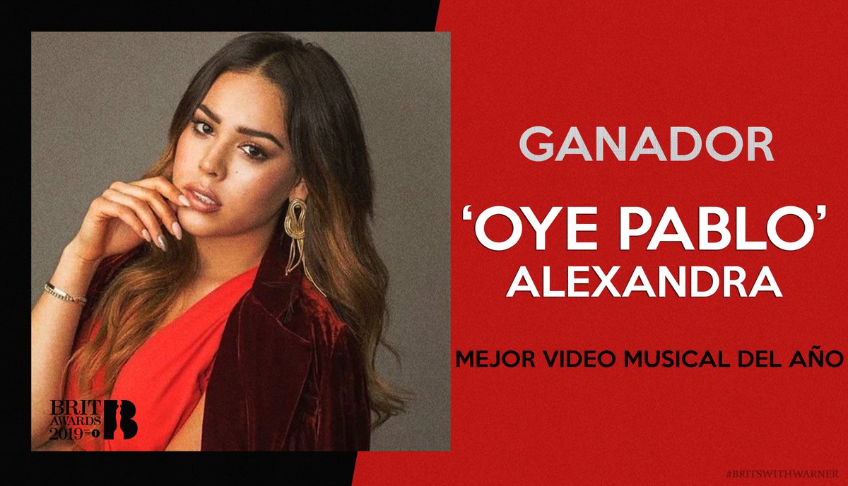 BBCRADIORP's tweet photo. GANADOR DE LA CATEGORÍA MEJOR VIDEO MUSICAL DEL AÑO.
'Oye Pablo' de @bosqueaterrador
¡Todo el equipo de BBC Radio 1 y Warner Music te mandamos muchas felicitaciones! #BRITSWITHWARNER https://t.co/jUEJTLV0CU