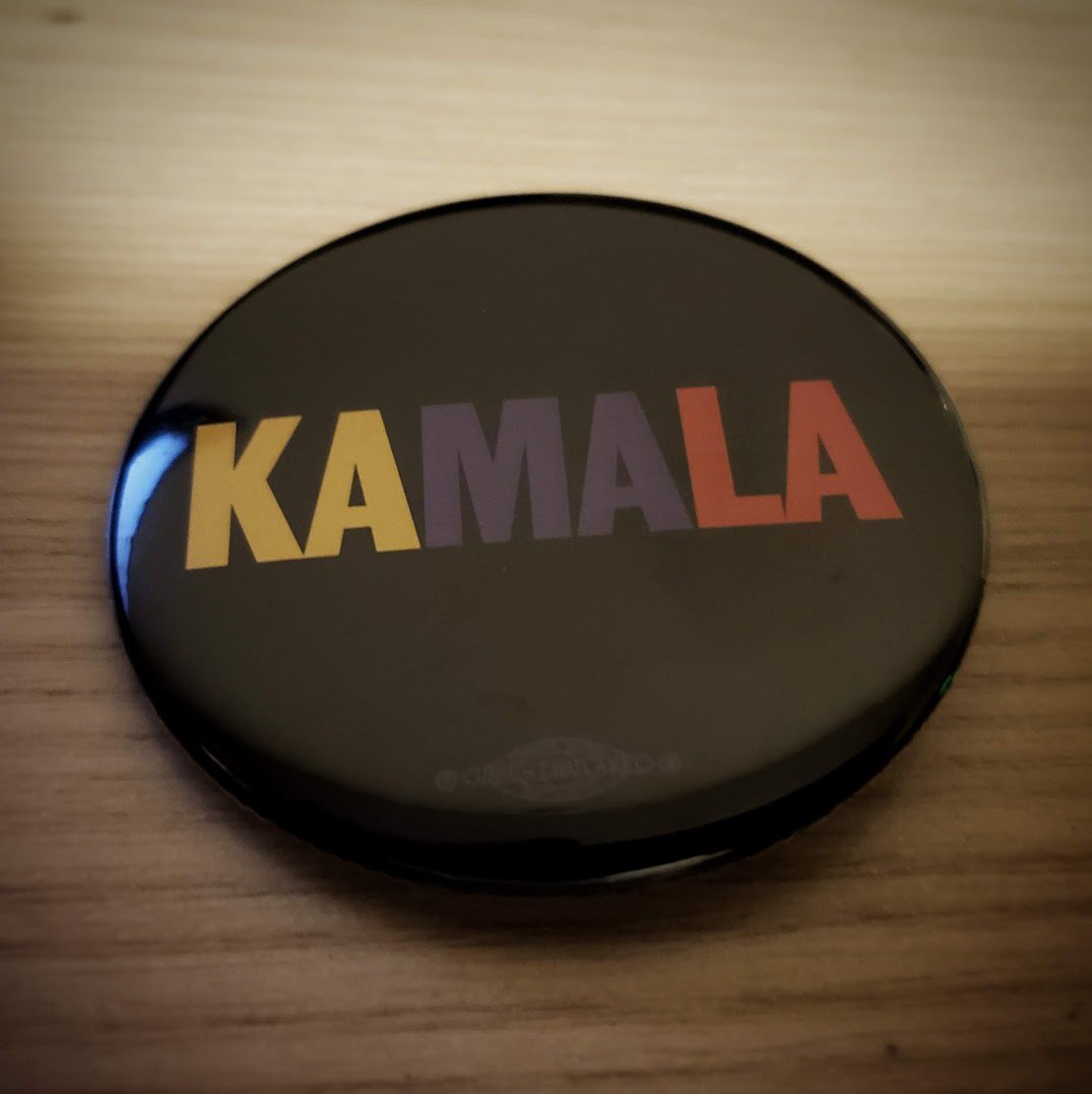 Happy Birthday to Kamala Harris.
Pictured Below is a 2020 campaign button. 